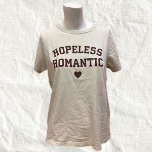 Old Navy Hopeless Romantic Cream T-Shirt Size M Normcore